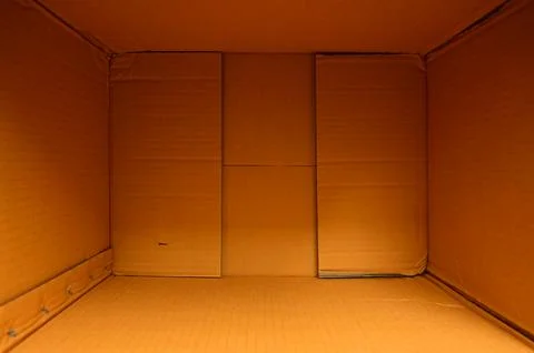 Brown paper box packaging for design Foto stock