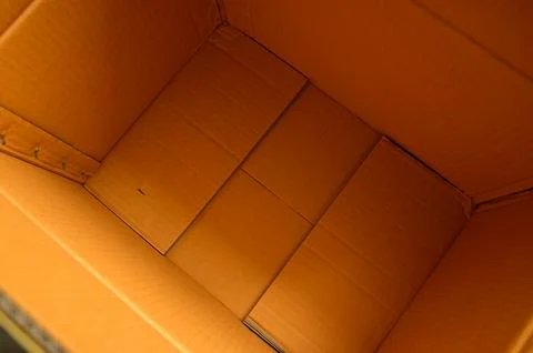 Brown paper box packaging for design Stock Photos