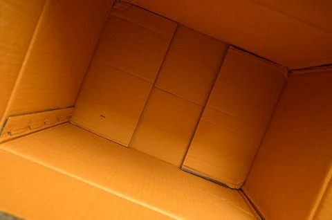 Brown paper box packaging for design Stock Photos