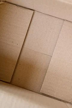 Brown paper box packaging for design Stock Photos