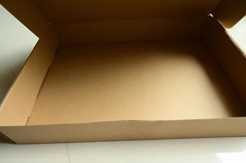 Brown paper box packaging for design Foto stock