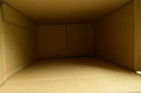 Brown paper box packaging for design Foto stock