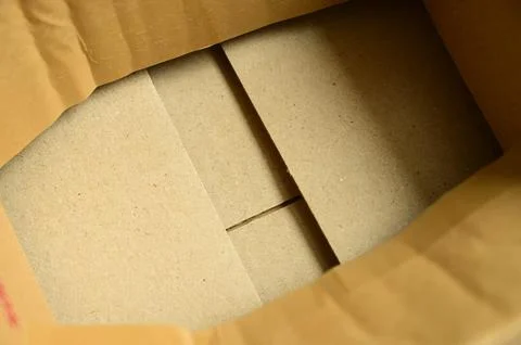 Brown paper box packaging for design Foto stock