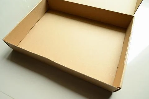 Brown paper box packaging for design Foto stock