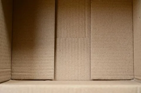 Brown paper box packaging for design Stock Photos