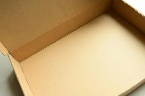 Brown paper box packaging for design 스톡 사진