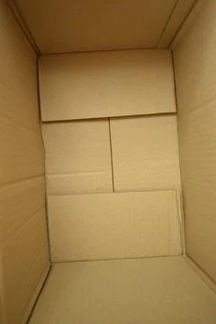 Brown paper box packaging for design, paper industry Stock Photos