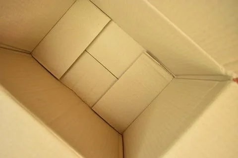 Brown paper box packaging for design, paper industry Stock Photos