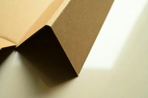 Brown paper box texture background Stock Photos