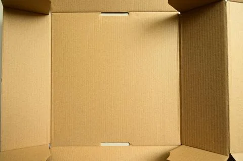 Brown paper box texture background Stock Photos
