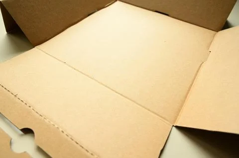Brown paper box textured background Foto stock