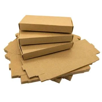 Brown paper boxes Stock Photos