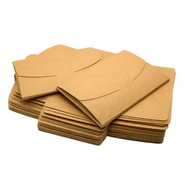 Brown paper envelopes Stock Photos