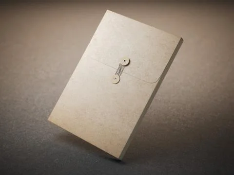 Brown paper folder Stock-Illustration