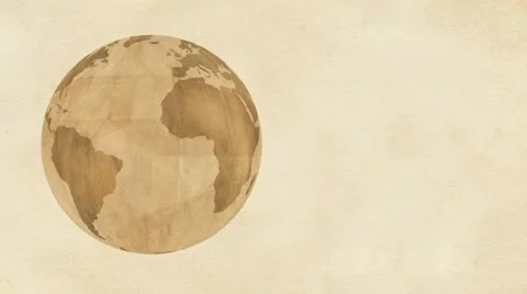 Brown Paper Globe Vidéo 11535651