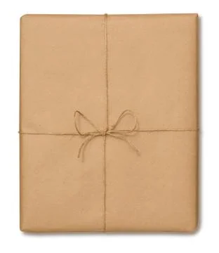 Brown paper package Stock Illustration