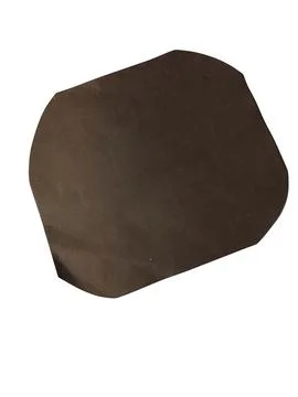 Brown paper shape isolated on black background Stock Illustration