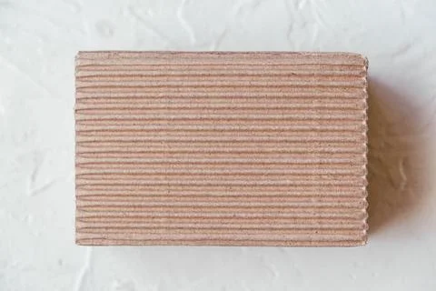 Brown paper texture background from a paper box packaging. Paper cardboard .. Stock Photos
