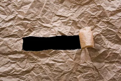 Brown paper torn Stock Photos