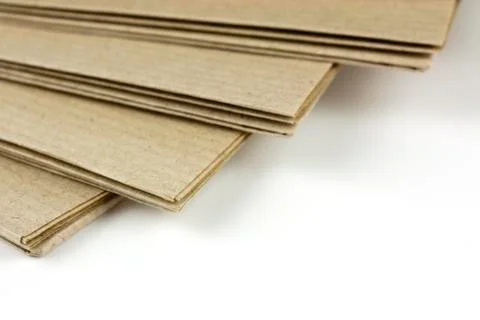 Brown parcel paper folder up Stock Photos