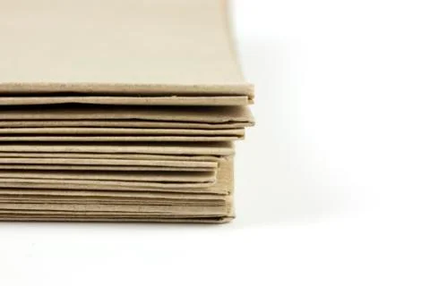 Brown parcel paper folder up Stock Photos