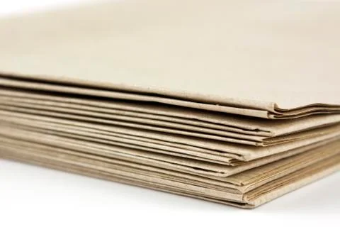 Brown parcel paper folder up Stock Photos