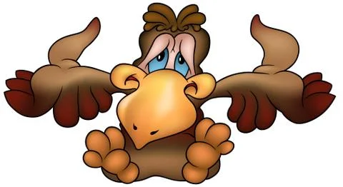 Brown Parrot Stock Illustration