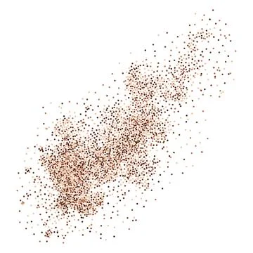 Brown particles flow Stock Illustration