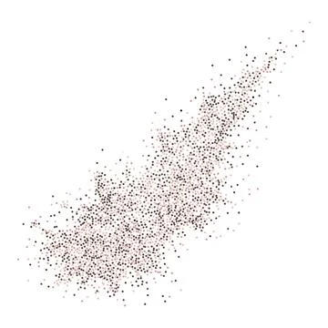 Brown particles flow Stock Illustration