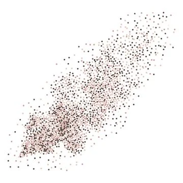 Brown particles flow 스톡 일러스트