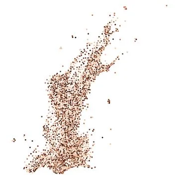 Brown particles flow 스톡 일러스트