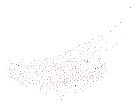 Brown particles flow Stock Illustration