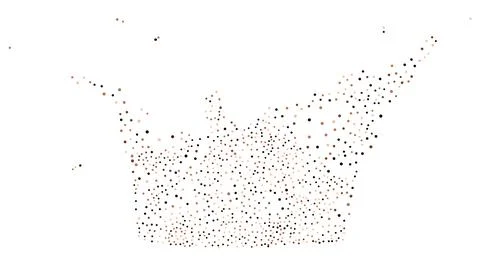 Brown particles flow Stock Illustration