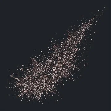 Brown particles flow Stock Illustration