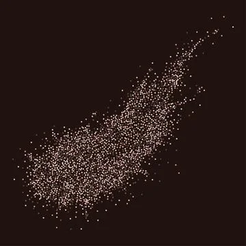 Brown particles flow Illustrazione stock