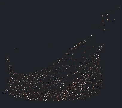 Brown particles flow Stock Illustration