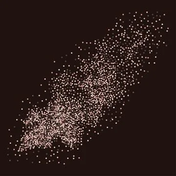 Brown particles flow Stock Illustration