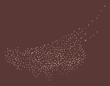 Brown particles flow Stock Illustration