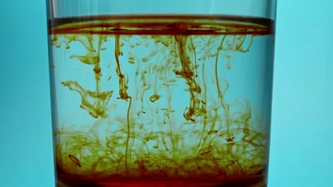 Brown particulars drops from water surface 스톡 동영상 191475268
