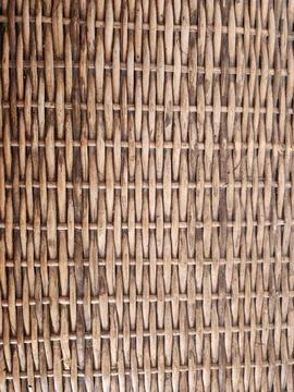 Brown pattern wicker texture Stock Photos