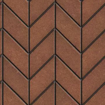 Brown Pavement Laying as Spikelet. Stock Illustration