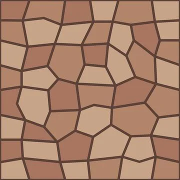 Brown pavement top view pattern, sidewalk tile 스톡 일러스트
