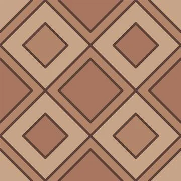 Brown pavement top view pattern with rhombus block Illustrazione stock