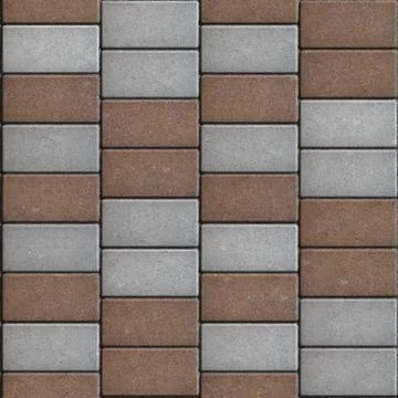 Brown  Paving Consisting of  Rectangles Laid Out in a Chaotic Manner 스톡 일러스트