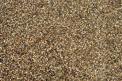 Brown pebble wash texture with small gravel stones background Stock Photos