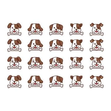 Brown Petshop Logo Icon Vector Design Template Stock Illustration