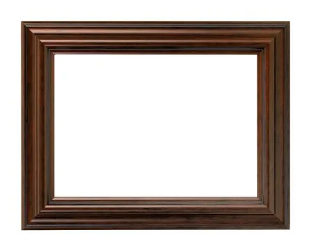 A brown picture frame Stock Photos