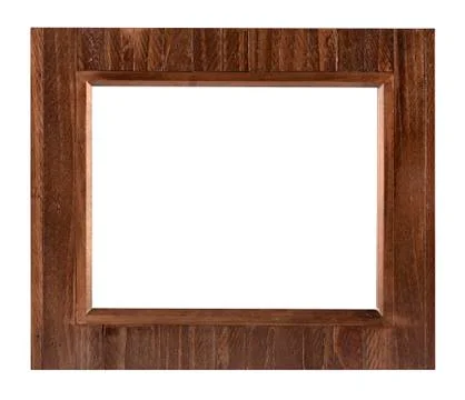 A brown picture frame Stock Photos