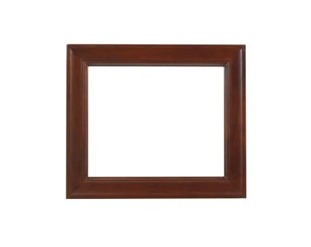 A brown picture frame Stock Photos