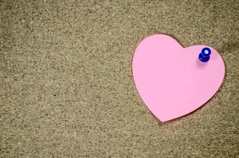 Brown pink paper note Stock Photos
